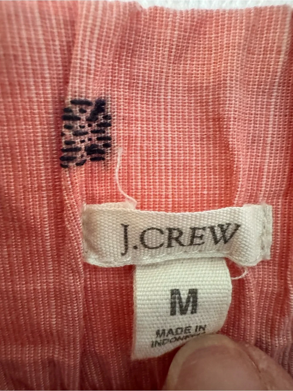 J. Crew Rust Tiered Mini Skirt with Tiny Black Squares - Picture 3 of 6